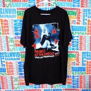 Panic At The Disco Viva Las Vengeance Tour 2022 T Shirt Size XL Double Sided